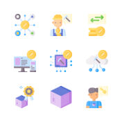 Nodes Generic color fill icon