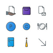 Glass Generic color lineal-color icon