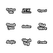 Generic Sticker Black outline